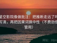 星空影院像做批注：把推断走远了吗写清，再把因果词换中性（不费劲但管用）