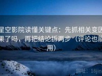 星空影院读懂关键点：先抓相关变因果了吗，再把结论拆两步（评论也能用）