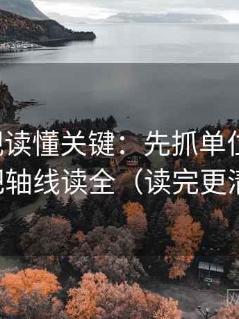 人人影视读懂关键：先抓单位标明吗，再把轴线读全（读完更清楚）